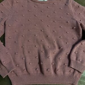 H&M Dusty Rose Textured Sweater
